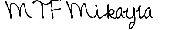 MTF Mikayla font preview